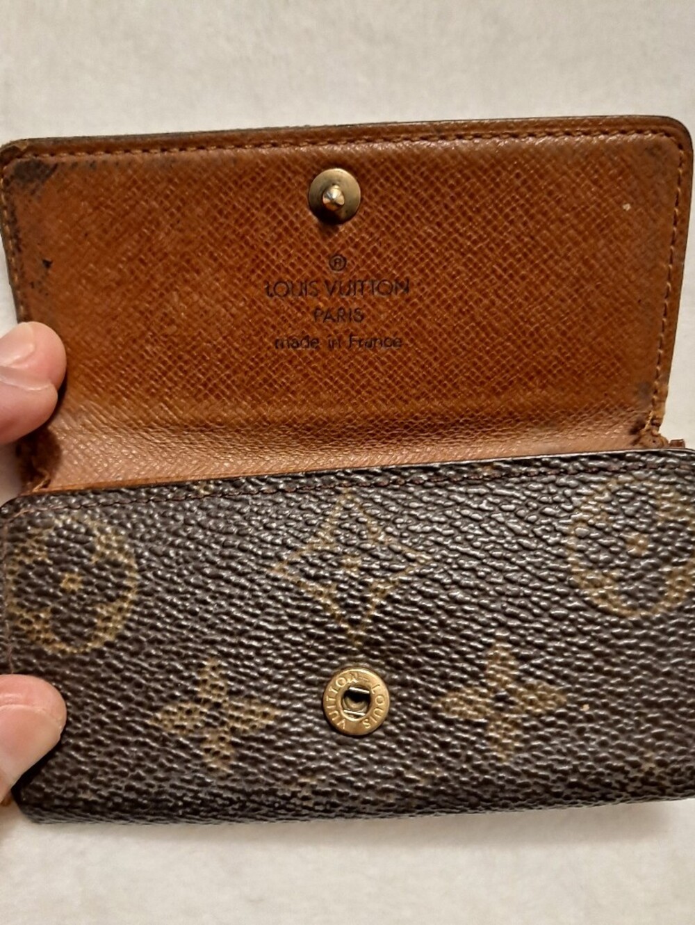 Vintage Louis Vuitton Brown Monogram Key Holder Wallet WELL LOVED - Picture 8 of 10